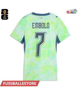 Günstige Schweiz Breel Embolo #7 Auswärtstrikot Damen WM 2026 Kurzarm
